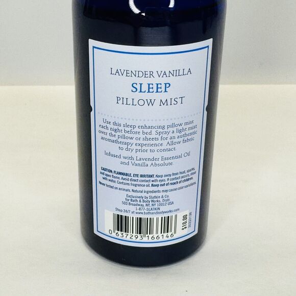 Bath & Body Works Aromatherapy SLEEP Lavender Vanilla Pillow Mist 5.3 fl oz NEW - Picture 5 of 6